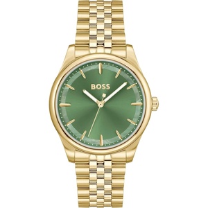 BOSS Graceful Women’s 3H Quartz Watch, Stainless Steel, 3ATM/30m Water Resistant – Modern, Elegant Timepiece – Gift for Her, 36mm(Gold)