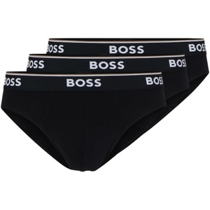 BOSS Mens 3-pack Classic Regular Fit Stretch Briefs(Black)