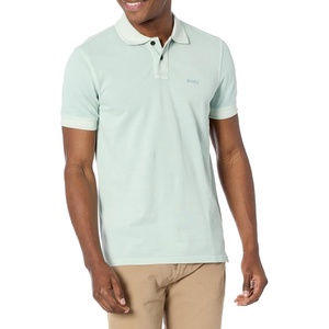 BOSS Men’s Basic Short Sleeve Pique Polo Shirt(Harbour Blue)