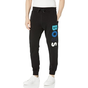 BOSS Men’s Bold Logo French Terry Sweatpants(Black Oil)