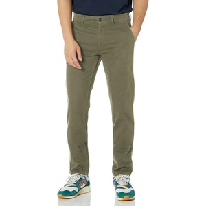 BOSS Men’s Chino Slim Leg Twill Cotton Trousers(Dark Olive Green)