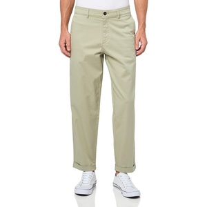BOSS Men’s Chino Turn Up Twill Trousers(Moss Green)