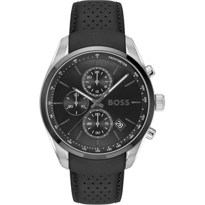 BOSS Men’s Chronograph Quartz Watch with 6 O’Clock Sub-Dial(Black)