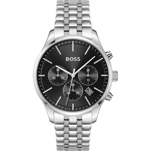 BOSS Men’s Chronograph Quartz Watch with 9 O’Clock Sub-Dial(Avery Black)