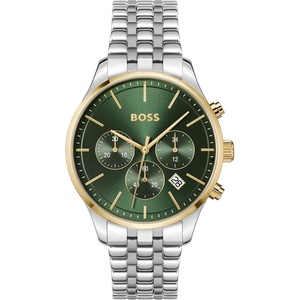BOSS Men’s Chronograph Quartz Watch with 9 O’Clock Sub-Dial(Avery Green)