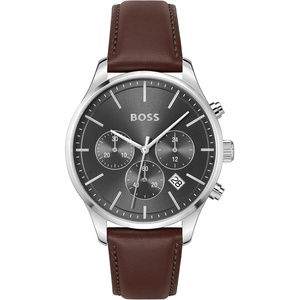 BOSS Men’s Chronograph Quartz Watch with 9 O’Clock Sub-Dial(Avery Grey)