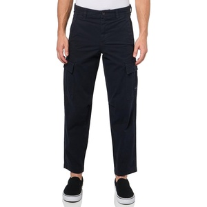 BOSS Men’s Cotton Stretch 7 Pocket Cargo Pants(Blueberry Blue)