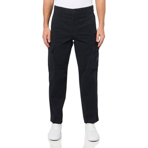 BOSS Men’s Cotton Stretch 8 Pocket Cargo Pants(Dark Sky)