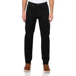 BOSS Men’s H-re.Maine Tapered Leg Stretch Cotton Jeans(Dark Black)