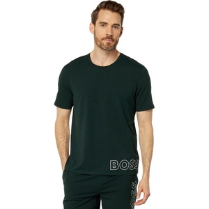 BOSS Men’s Identity Crewneck Lounge T-Shirt(Chive Green)
