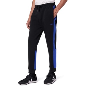 BOSS Men’s Line Logo Jersey Jogger Sweatpants(Black Soil)