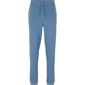 BOSS Men’s Patch Logo French Terry Cotton Joggers(Chambray Blue)