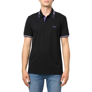 BOSS Men’s Paul Modern Essential Polo(Black Sky)