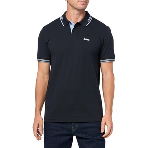 BOSS Men’s Paul Modern Essential Polo(Dark Sky)