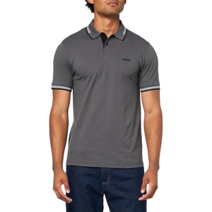 BOSS Mens Paul Modern Essential Polo(Grey Magnet)