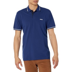 BOSS Men’s Paul Modern Essential Polo(Indigo Blue)