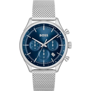 BOSS Men’s Quartz Chronograph Watch, Multi Dial, Innovative and Water Resistant up to 50 Meters 5ATM, Gift for Him(Gregor Silver)