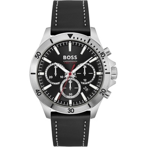 BOSS Men’s Quartz Chronograph Watch, Multi Dial, Innovative and Water Resistant up to 50 Meters 5ATM, Gift for Him(Troper Black)