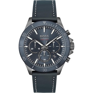 BOSS Men’s Quartz Chronograph Watch, Multi Dial, Innovative and Water Resistant up to 50 Meters 5ATM, Gift for Him(Troper Blue)