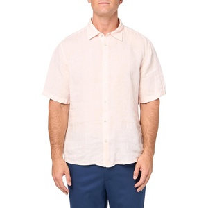 BOSS Men’s Regular Fit Cotton Oxford Short-Sleeve Shirt(Pastal Pink)