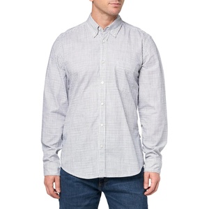 BOSS Men’s Rickert Long Sleeve Oxford Shirt(Natural)