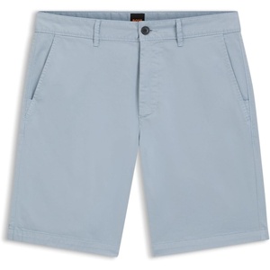 BOSS Men’s Slim Fit Cotton Twill Shorts(Light/Pastel Blue 458)