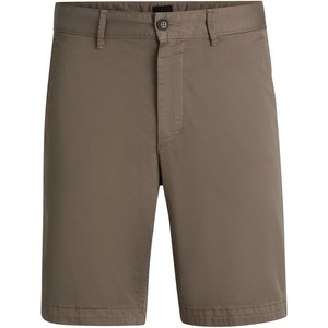 BOSS Men’s Slim Fit Cotton Twill Shorts(Open Beige294)