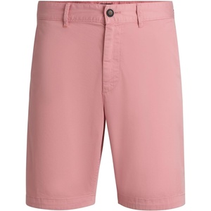 BOSS Men’s Slim Fit Cotton Twill Shorts(Open Pink694)