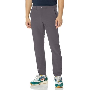 BOSS Men’s Slim Fit Tapered Leg Trousers in Technical Sport Fabric(Asphalt Grey)