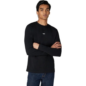 BOSS Men’s Small Chest Logo Regular Fit Long Sleeve Cotton Shirt(Black Magnolia)