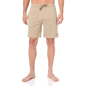 BOSS Men’s Soft Cotton Lounge Shorts(Aluminum Taupe)