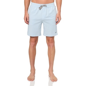 BOSS Men’s Soft Cotton Lounge Shorts(Niagara Mist)