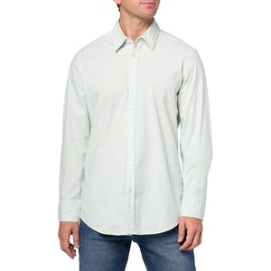 BOSS Men’s Soft Flannel Button Down Shirt(Open Air Blue)