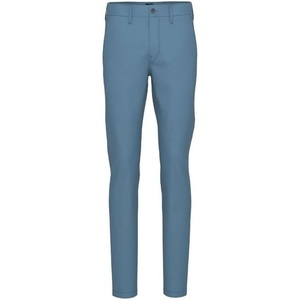 BOSS Men’s Tapered Fit Cotton Blend Trousers(Chambray Blue)