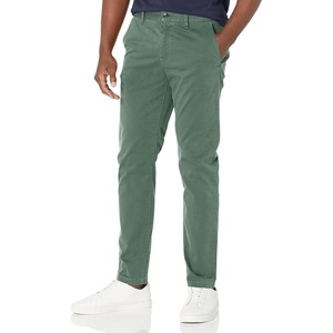 BOSS Men’s Tapered Fit Cotton Blend Trousers(Juniper Green)