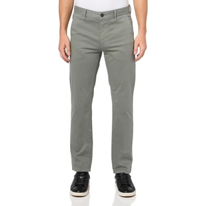 BOSS Mens Techno Twill Slim Fit Chino Trousers(Fossil Grey)