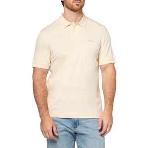 BOSS Men’s Tonal Logo Interlock Polo Shirt(Seed Pearl)