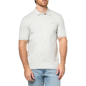 BOSS Men’s Tonal Logo Interlock Polo Shirt(Shark Tooth)