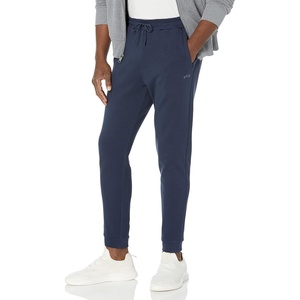 BOSS Men’s Tonal Regular Fit Cotton Sweatpants(Basic Navy)