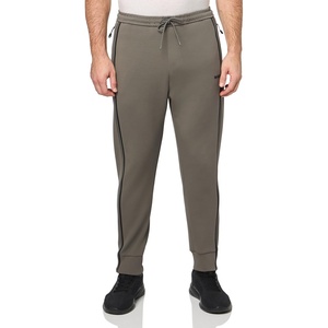 BOSS Men’s Tonal Regular Fit Cotton Sweatpants(Fossil Grey)