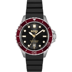 BOSS Men’s Troper Sport Watch, Blue Silicone Strap 5B Modern, Stylish Timepiece – Gift for Him 42mm(Black)