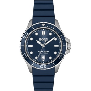 BOSS Men’s Troper Sport Watch, Blue Silicone Strap 5B Modern, Stylish Timepiece – Gift for Him 42mm(Blue)