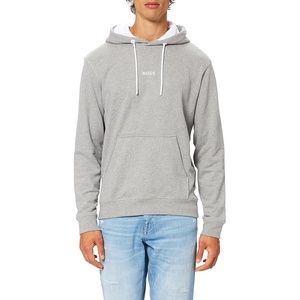 BOSS Men’s Weedo 1 Hoodie(Light/Pastel Grey51)