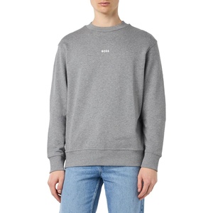 BOSS Men’s Wesmallcrew Sweatshirt(Light/Pastel Grey51)