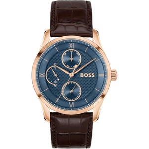 BOSS Principle Master Men’s 41mm Quartz Watch(Brown Strap)