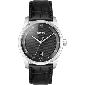 BOSS Principle Men’s Quartz Watch(Black Leather)