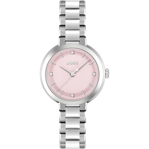 BOSS Sena Women’s 34mm Stainless Steel Quartz Watch – Water Resistant up to 3ATM/30 Meters, Contemporary Design(Sena Pink)
