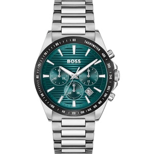 BOSS Strike Men’s Chronograph Quartz Watch(Green Silver)