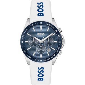 BOSS Strike Men’s Chronograph Quartz Watch(White Strap)