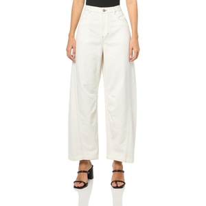 BOSS Women’s Barrel Leg Denim Jeans(Soft Cream)